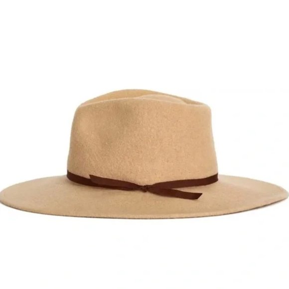 Brixton Ashley Wool Felt Hat Light Khaki - Picture 3 of 8